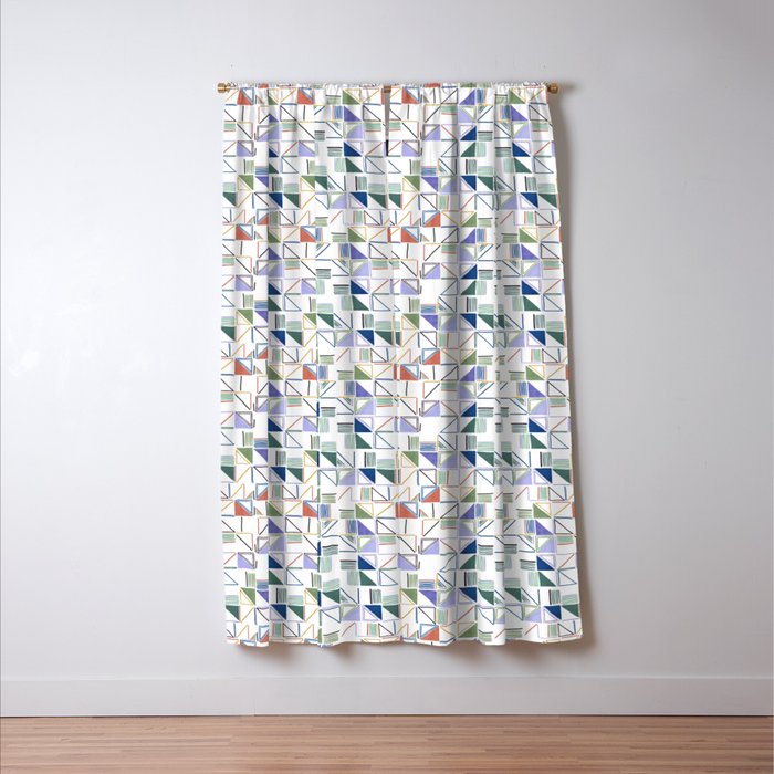 Abstract forms of lines 77G Window Curtain Gallery Image 3