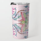 Chinese Moon Moth and Butterflies Travel Mug Gallery Image 3