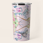 Chinese Moon Moth and Butterflies Travel Mug Gallery Image 1