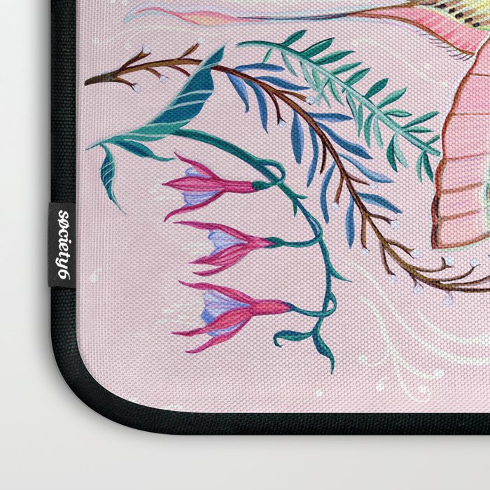 Chinese Moon Moth and Butterflies Laptop Sleeve Gallery Image 3