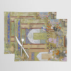  Babur receives a courtier Indian Mughal Art Placemat Gallery Image 1