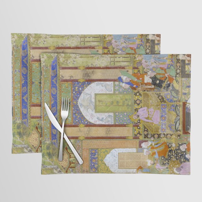  Babur receives a courtier Indian Mughal Art Placemat Gallery Image 1