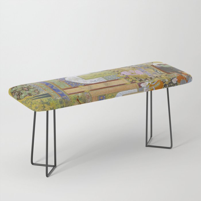  Babur receives a courtier Indian Mughal Art Bench Gallery Image 1