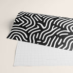 Black and white line art pattern Wrapping Paper Gallery Image 2