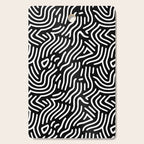 Black and white line art pattern Cutting Board Gallery Image 1