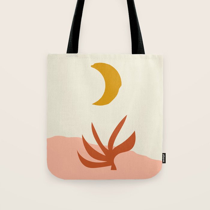 Waxing Crescent Moon Tote Bag Gallery Image 1