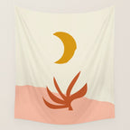 Waxing Crescent Moon Wall Tapestry Gallery Image 4