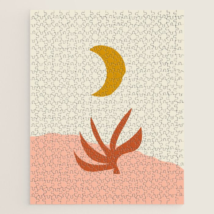 Waxing Crescent Moon Jigsaw Puzzle Gallery Image 1