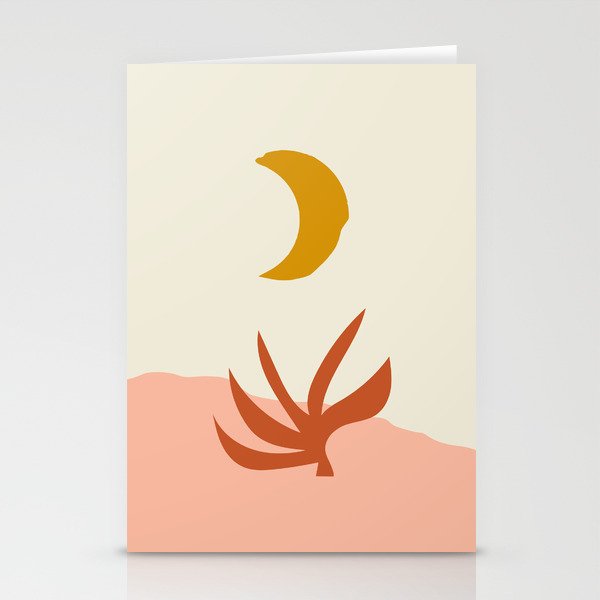 Waxing Crescent Moon Stationery Card Gallery Image 1