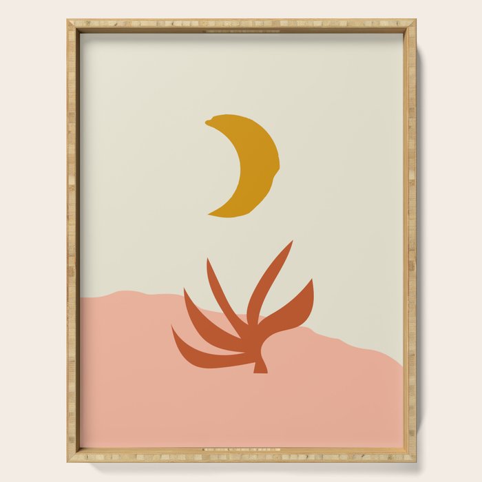 Waxing Crescent Moon Serving Tray Gallery Image 1