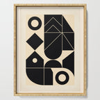 Geometric Shapes Black and White 4 Serving Tray Gallery Image 1
