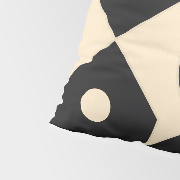 Geometric Shapes Black and White 4 Pillow Sham Gallery Image 4