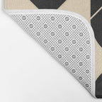 Geometric Shapes Black and White 4 Bath Mat Gallery Image 2