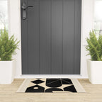Geometric Shapes Black and White 4 Welcome Mat Gallery Image 3