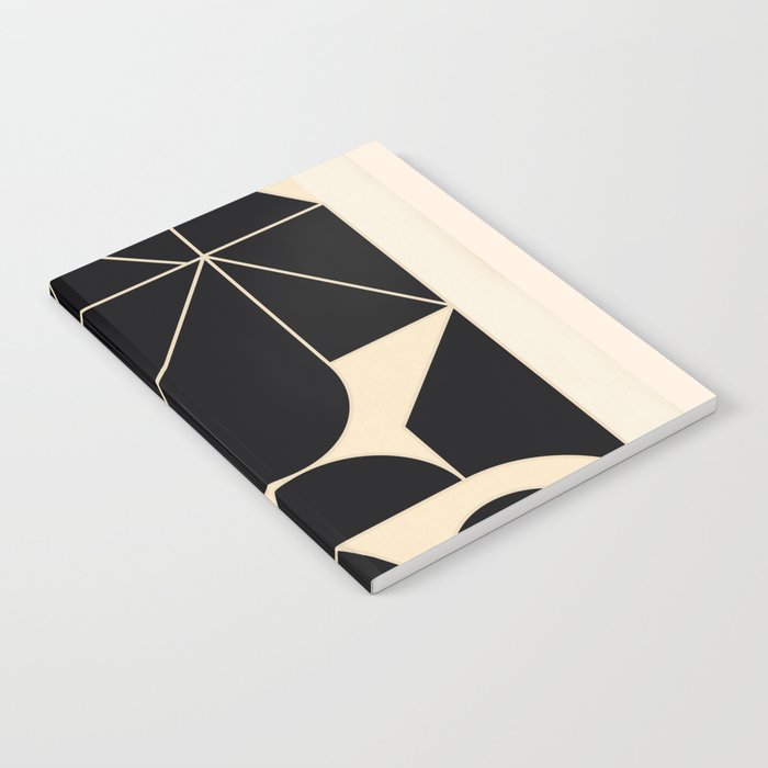 Geometric Shapes Black and White 4 Notebook Gallery Image 2