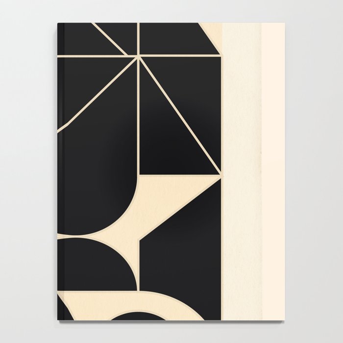 Geometric Shapes Black and White 4 Notebook Gallery Image 4