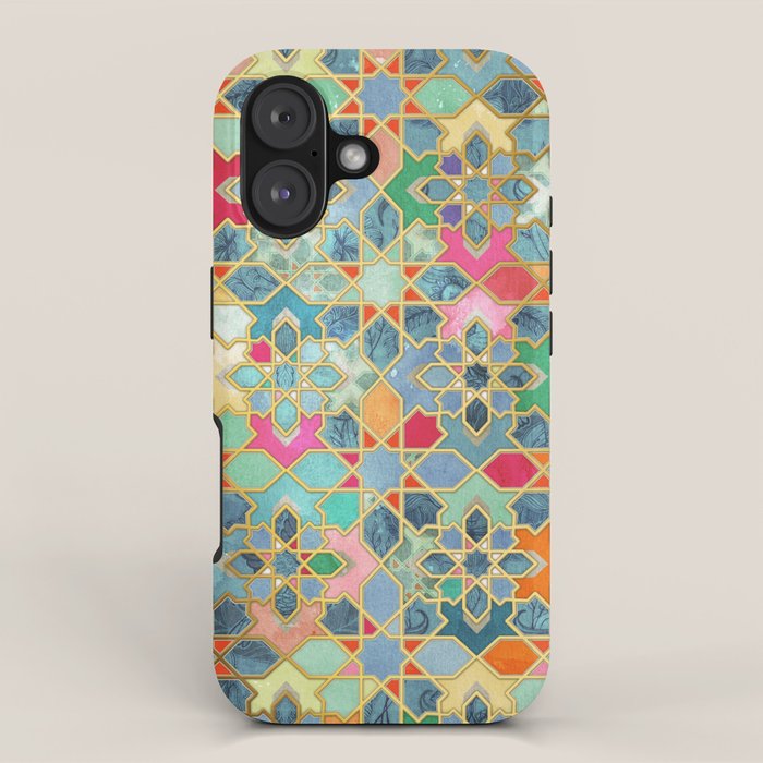 Gilt & Glory - Colorful Moroccan Mosaic iPhone Case Gallery Image 1