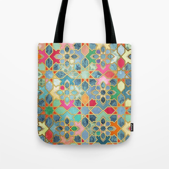 Gilt & Glory - Colorful Moroccan Mosaic Tote Bag Gallery Image 1
