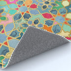 Gilt & Glory - Colorful Moroccan Mosaic Rug Gallery Image 4