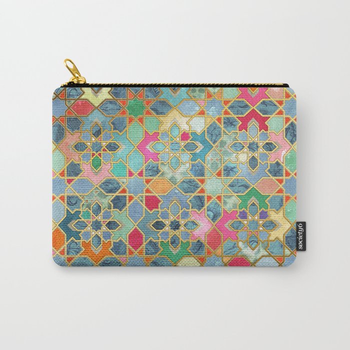 Gilt & Glory - Colorful Moroccan Mosaic Carry All Pouch Gallery Image 1