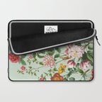 Persimmon Botanical Bloom Mint Green  Laptop Sleeve Gallery Image 2