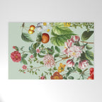 Persimmon Botanical Bloom Mint Green  Welcome Mat Gallery Image 1