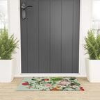 Persimmon Botanical Bloom Mint Green  Welcome Mat Gallery Image 3