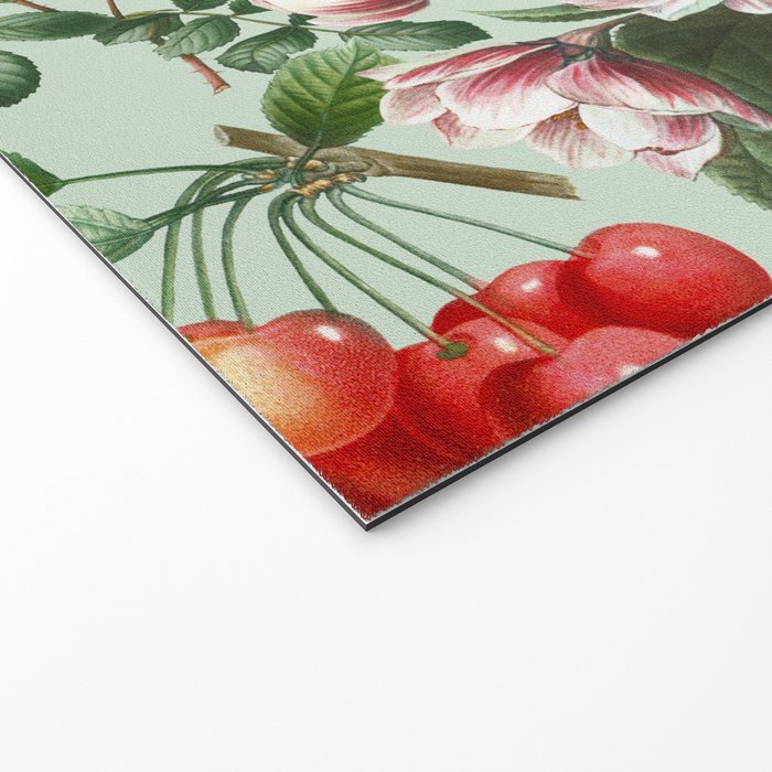 Persimmon Botanical Bloom Mint Green  Welcome Mat Gallery Image 2