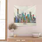 Memphis city Wall Tapestry Gallery Image 2