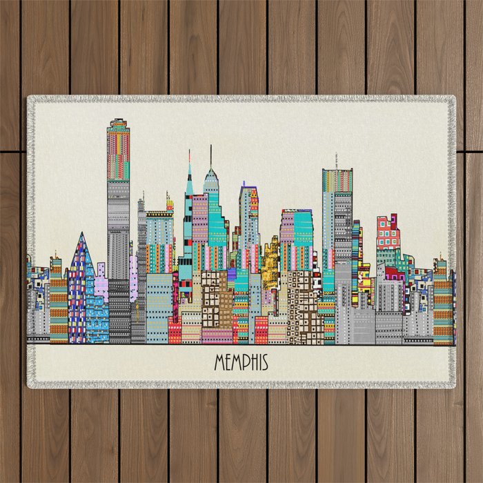 Memphis city Outdoor Rug Gallery Image 1