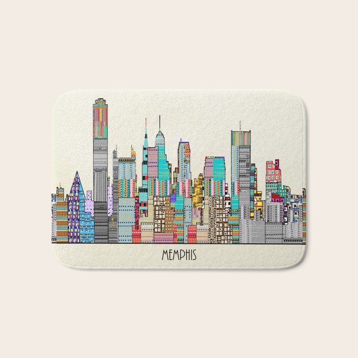 Memphis city Bath Mat Gallery Image 1