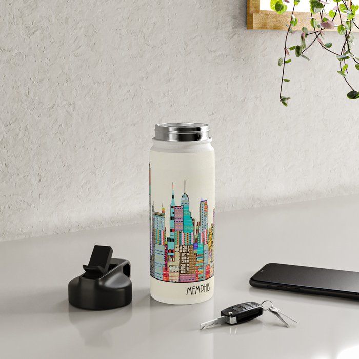 Memphis city Water Bottle Gallery Image 5