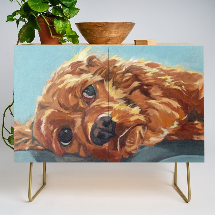 Newton the Lounging Cocker Spaniel Credenza Gallery Image 1