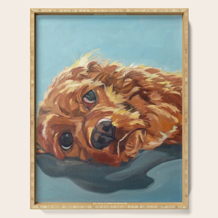 Newton the Lounging Cocker Spaniel Serving Tray Gallery Image 1