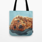 Newton the Lounging Cocker Spaniel Tote Bag Gallery Image 1