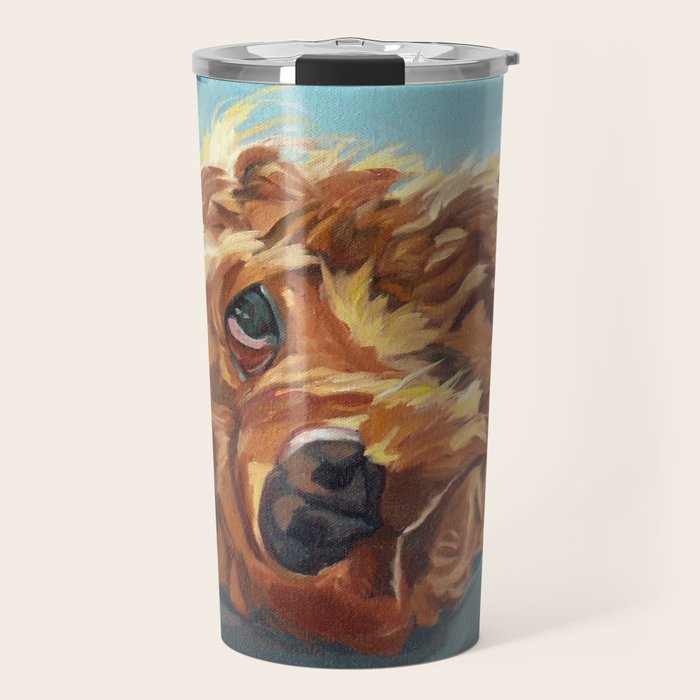 Newton the Lounging Cocker Spaniel Travel Mug Gallery Image 1