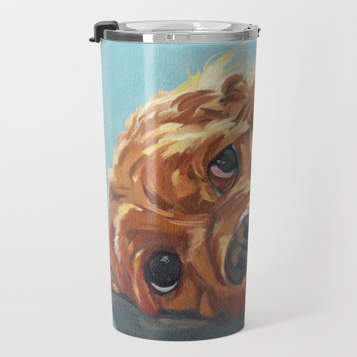 Newton the Lounging Cocker Spaniel Travel Mug Gallery Image 3
