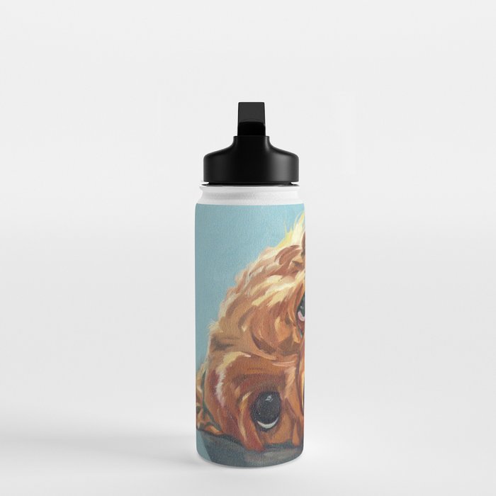 Newton the Lounging Cocker Spaniel Water Bottle Gallery Image 3
