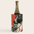 Laika, first space dog â Soviet vintage space poster [Sovietwave] Wine Chiller Gallery Image 2