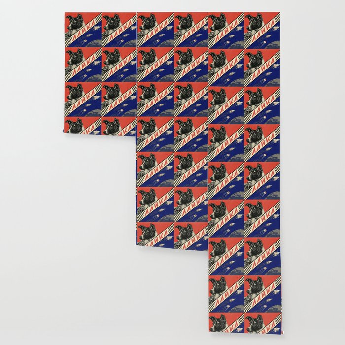 Laika, first space dog â Soviet vintage space poster [Sovietwave] Wallpaper Gallery Image 3