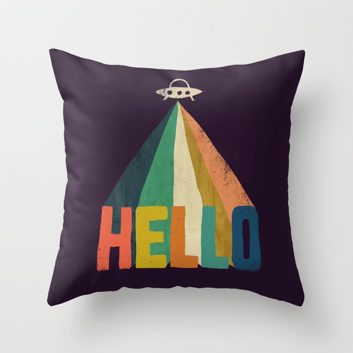 Hello I come in peace Throw Pillow Gallery Image 6