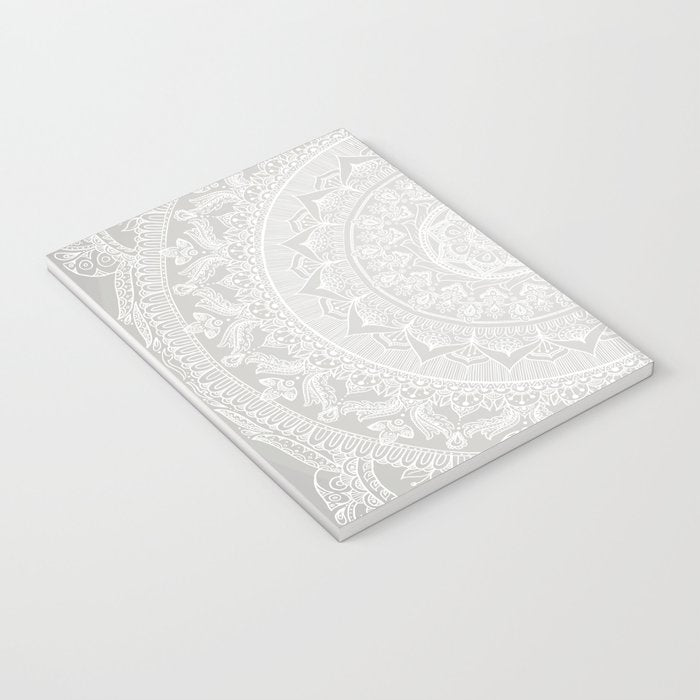 Mandala Soft Gray Notebook Gallery Image 3