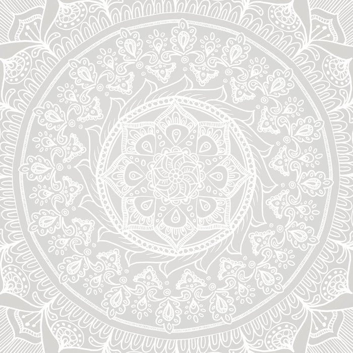 Mandala Soft Gray Coffee Mug Gallery Image 2