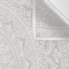 Mandala Soft Gray Wall Tapestry Gallery Image 3