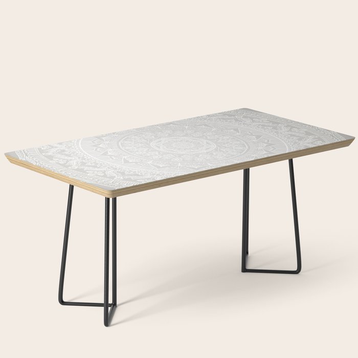 Mandala Soft Gray Coffee Table Gallery Image 1
