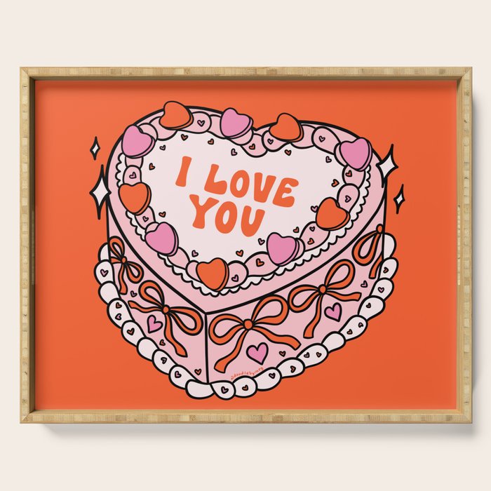 Valentine Cake Serving Tray Gallery Image 1