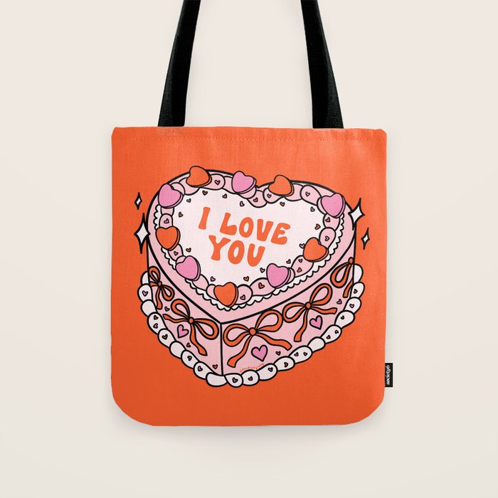 Valentine Cake Tote Bag Gallery Image 1