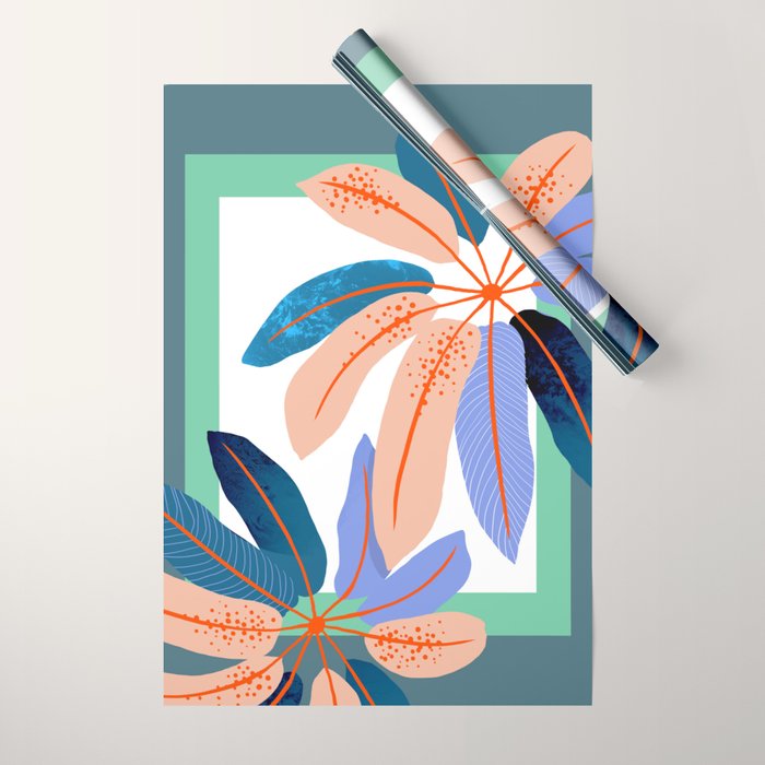 tropical plants Wrapping Paper Gallery Image 1