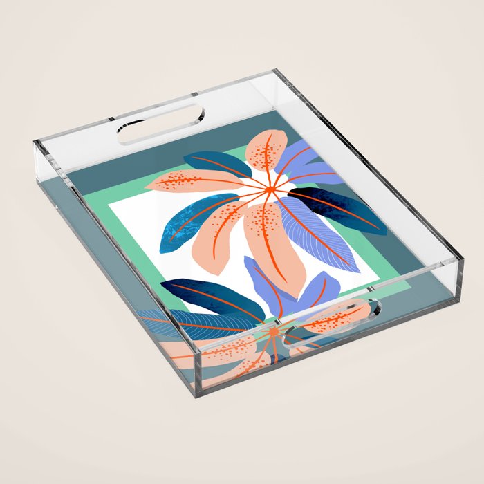 tropical plants Acrylic Tray Gallery Image 1