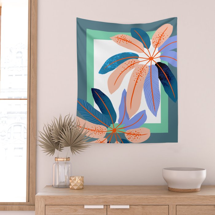 tropical plants Wall Tapestry Gallery Image 2